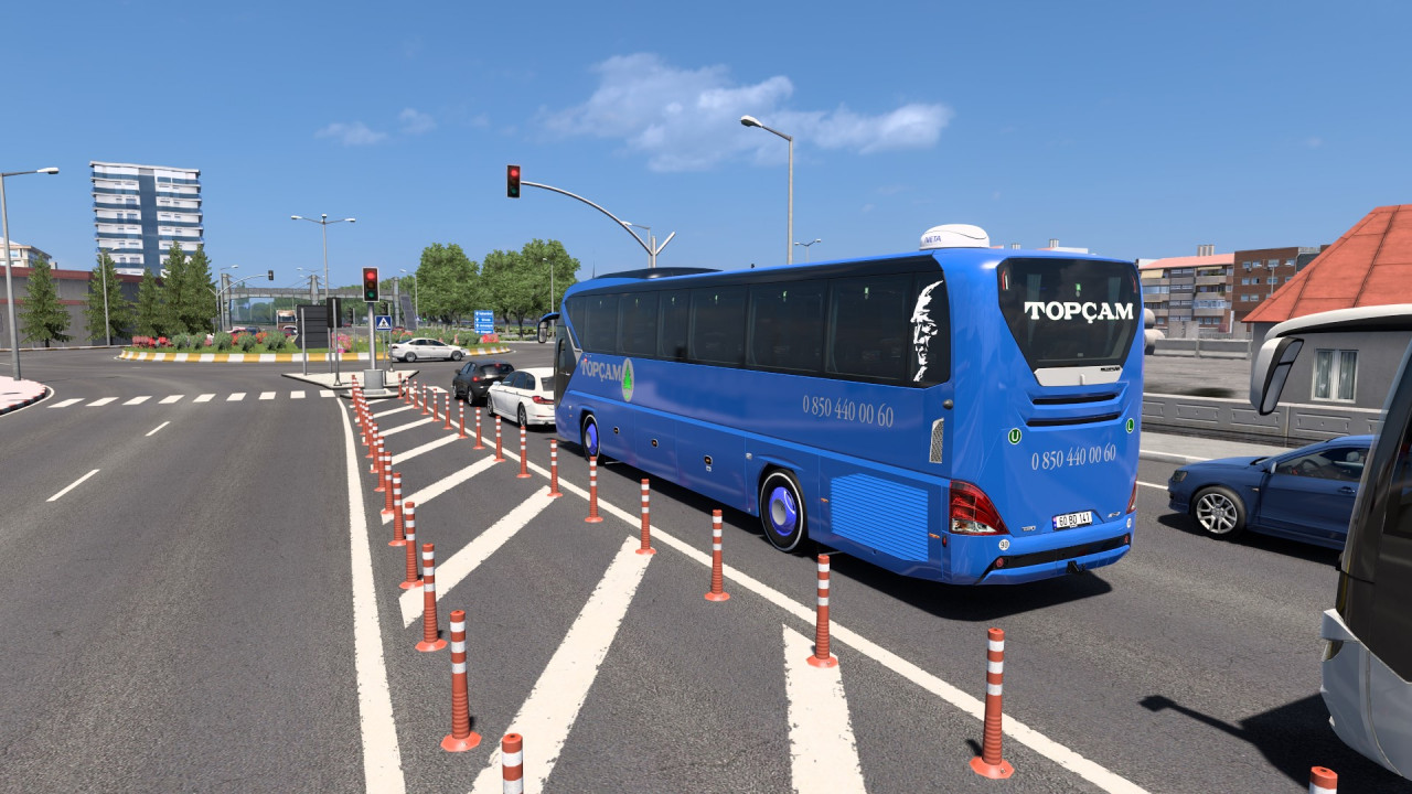 NEW NEOPLAN TOURLİNER C13 BLUE TOPCAM SKİN PACK